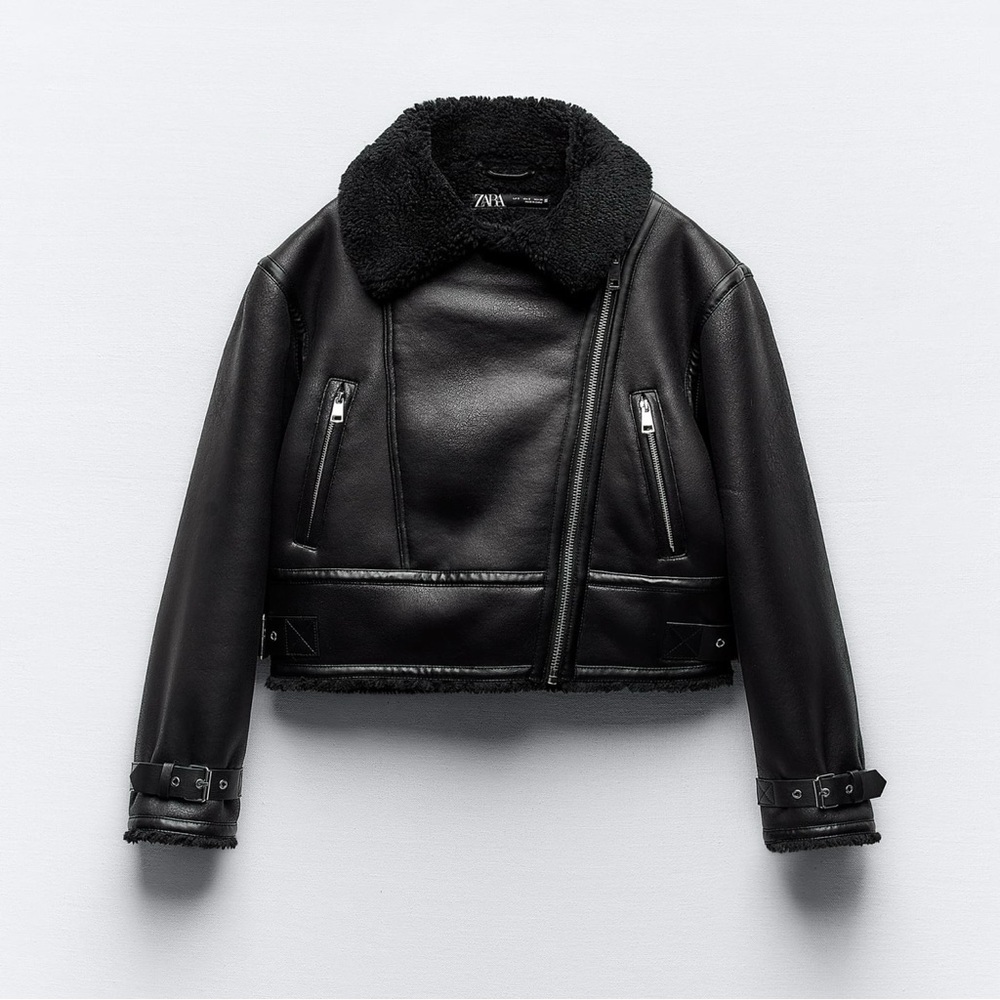 *SOLD* ZARA Double-Sided Winter Aviator Jacket